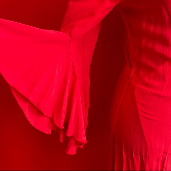 Melissa Odabash Cheryl Red Wrap Dress - Picture 11 of 12